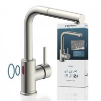Schutte VITAL Sensor keukenkraan met uittrekbare uitloop | RVS look - 99705