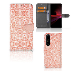 Sony Xperia 1 III Telefoon Hoesje Pattern Orange