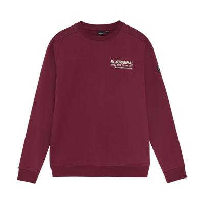Rellix winter sweater jongens - rood - backprint