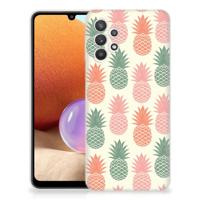 Samsung Galaxy A32 4G | A32 5G Enterprise Editie | Siliconen Case | Ananas