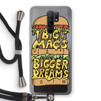Big Macs Bigger Dreams: Xiaomi Redmi 9 Transparant Hoesje met koord