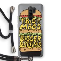 Big Macs Bigger Dreams: Xiaomi Redmi 9 Transparant Hoesje met koord