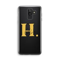 Amber Script: Samsung Galaxy J8 (2018) Transparant Hoesje