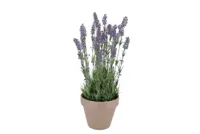 SILK LAVENDER PURPLE POT TERRA L 32X32X53CM