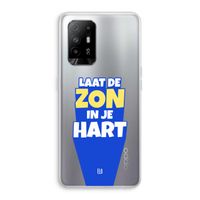 Laat de zon in je hart: Oppo A95 5G Transparant Hoesje