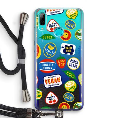 Fruitsticker: Huawei P Smart (2019) Transparant Hoesje met koord