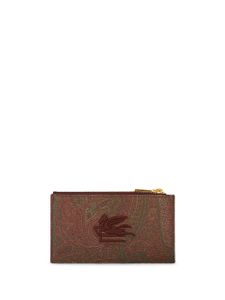 ETRO portefeuille à logo brodé - Marron