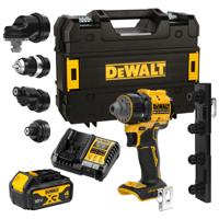DeWALT DCD803M1T Multi-head accu schroefboormachine + 4x hulpstukken 18V XR 1x 4.0Ah in TSTAK