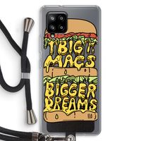Big Macs Bigger Dreams: Samsung Galaxy A42 5G Transparant Hoesje met koord