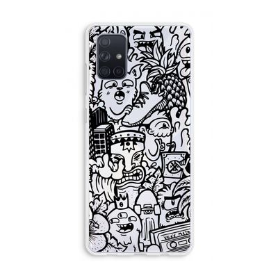 Vexx Black Mixtape: Galaxy A71 Transparant Hoesje