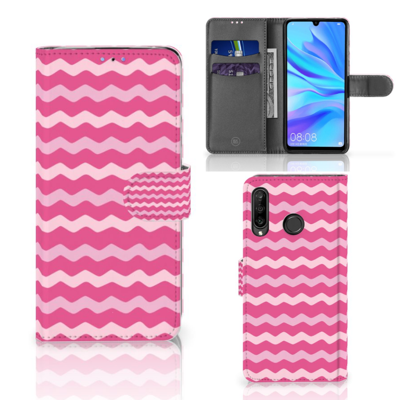 Huawei P30 Lite (2020) | Telefoon Hoesje | Waves Pink