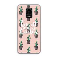 Cactus quote: Xiaomi Redmi Note 9 Pro Transparant Hoesje