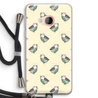Vogeltjes: HTC U Play Transparant Hoesje met koord