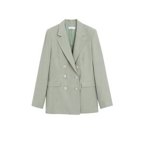 Mango blazer vergrijsd groen