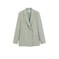 Mango blazer vergrijsd groen - thumbnail