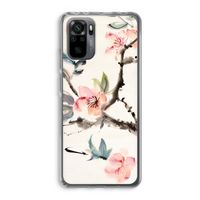 Japanse bloemen: Xiaomi Redmi Note 10 Pro Transparant Hoesje