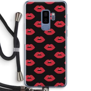 Lips: Samsung Galaxy S9 Plus Transparant Hoesje met koord