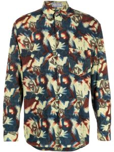 Yves Saint Laurent Pre-Owned Overhemd met abstracte print - Groen