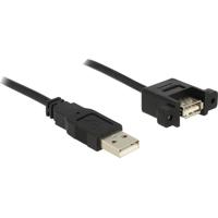 Delock USB-kabel USB 2.0 USB-A stekker, USB-A bus 1.00 m Zwart 85106 - thumbnail