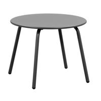 Leen Bakker - Bijzettafel Montreal - Antraciet/ - Ø50 Cm - Metaal - Grijs