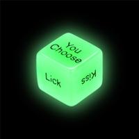 Creatieve lichtgevende Engels Fun Dice Bar familie Party spel tools set van twee