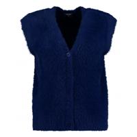 Bloomings - Blauw | Dames | Gilet | Blauw | 3XL | regular | Kamst mode