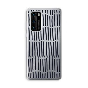Moroccan stripes: Huawei P40 Transparant Hoesje