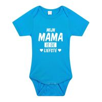 Mijn mama is de liefste cadeau baby rompertje blauw voor jongens