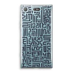 Moroccan Print: Sony Xperia XZ1 Compact Transparant Hoesje