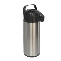 RVS thermoskan/isoleerkan met pomp 1.9 liter