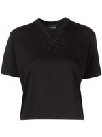 Marchesa Notte t-shirt Dominique crop - Noir