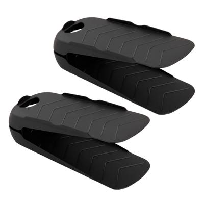 Plasticforte Schoenenopbergers - zwart - kunststof - 2x voor een paar schoenen - 28 cm