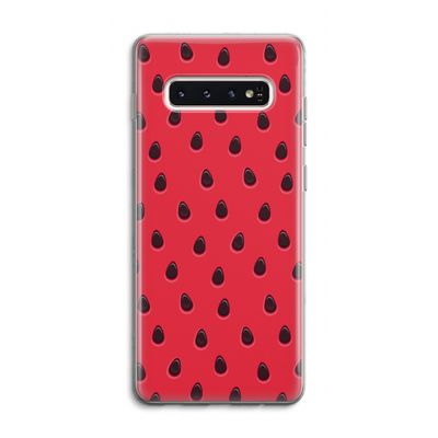Watermelon: Samsung Galaxy S10 4G Transparant Hoesje