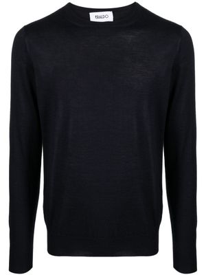 ERALDO pull en cachemire mélangé à col rond - Bleu