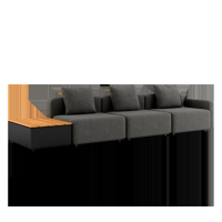 Cobana Lounge Sofa - 3 seater w/ Patio Storage Table