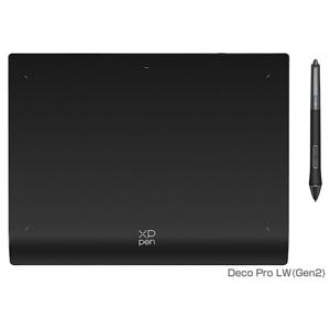 XPPen Deco Pro LW grafische tablet Zwart 5080 lpi 279 x 177 mm USB/Bluetooth