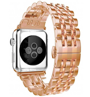Apple Watch rvs schakel band - rose goud - iwatch - Horlogeband Armband Polsband