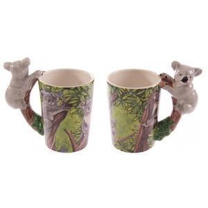 Drink/koffie mok koala thema - Set van 2x stuks - 250 ml - Dieren cadeau artikelen