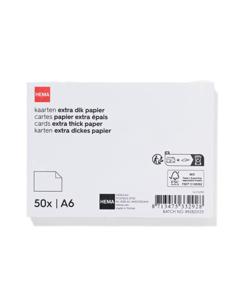 HEMA Correspondentiekaarten A6 - 50 Stuks (wit)