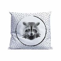Kussen Raccoon 40x40cm. Smooth Poly Hoes