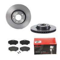 Remmenset, remschijf BREMBO, Remschijftype: Binnen geventileerd, Inbouwplaats: Vooras, u.a. für Opel, Vauxhall - thumbnail