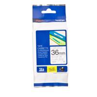 Brother Gloss Laminated Labelling Tape - 36mm, Black/Clear labelprinter-tape TZ