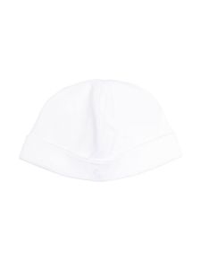 POLO RALPH LAUREN KIDS bonnet à logo Polo Pony brodé - Blanc