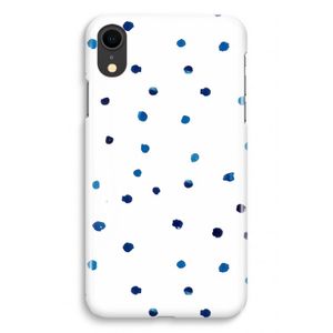 Blauwe stippen: iPhone XR Volledig Geprint Hoesje