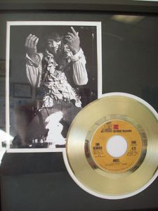 Gouden plaat Single Jimi Hendrix Angel