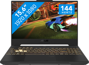 ASUS TUF Gaming A15 FA506NCR-HN010W AMD Ryzen™ 7 7435HS Laptop 39,6 cm (15.6") Full HD 16 GB DDR5-SDRAM 512 GB SSD NVIDIA GeForce RTX 3050 Wi-Fi 6 (802.11ax) Windows 11 Home Zwart