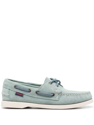 Sebago chaussures bateaux en daim - Vert