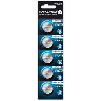 everActive CR2032 mini lithium batterij - blisterverpakking 5 st.