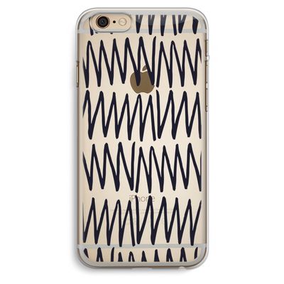 Marrakech Zigzag: iPhone 6 Plus / 6S Plus Transparant Hoesje