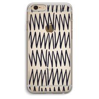 Marrakech Zigzag: iPhone 6 Plus / 6S Plus Transparant Hoesje
